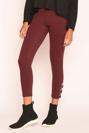 Damen-Capri-Leggings mit hohem Bund und gekreuzten Trägern
