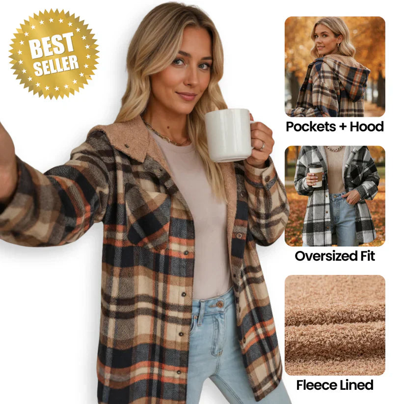 Debb – Warme Flanell-Fleecejacke für Damen