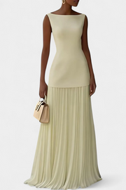 Damen-Chiffon-Abendkleid Silvana mit Falten