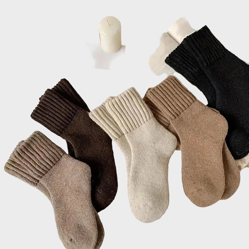 Sally – Wadenlange Damen-Wintersocken aus Baumwolle