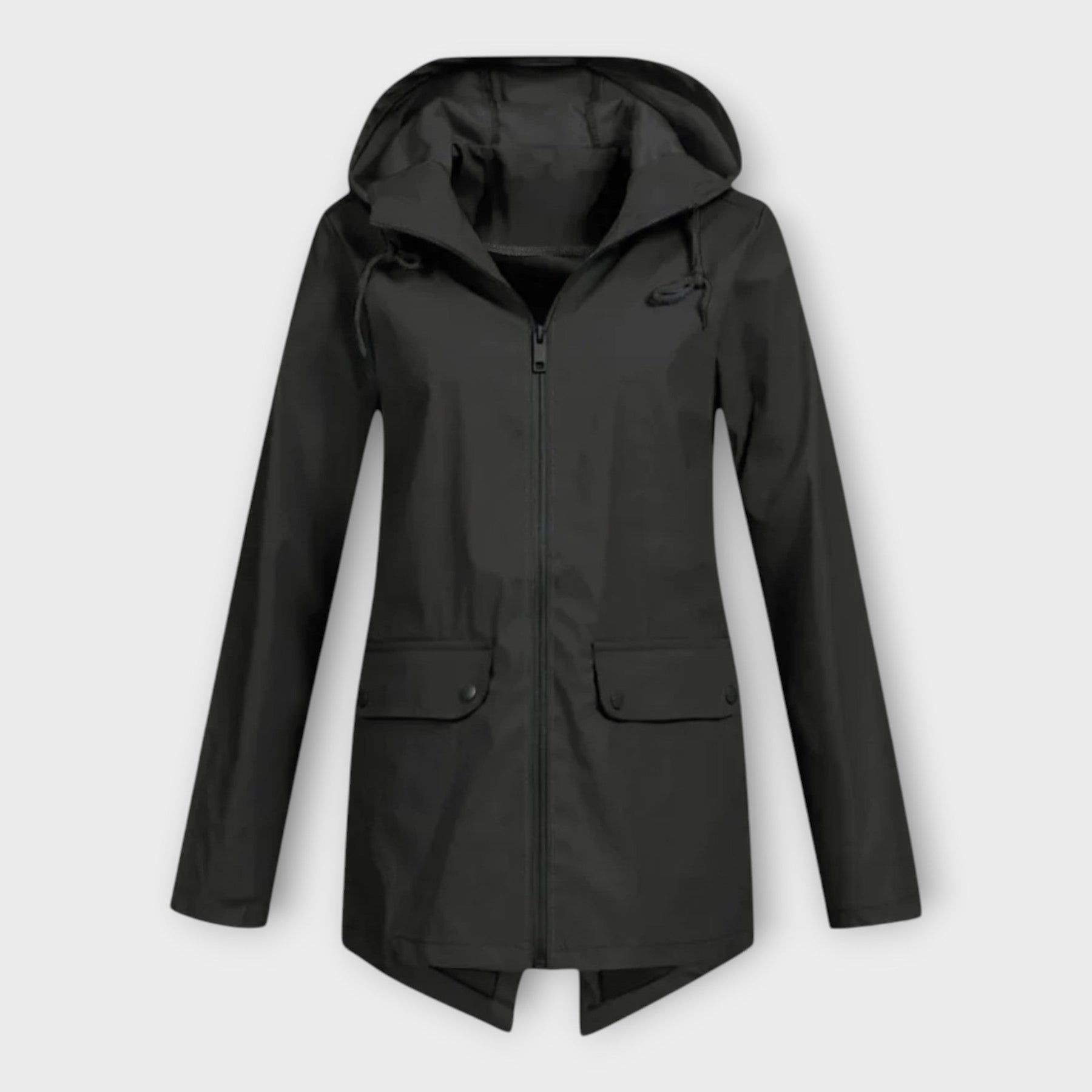 Linda – Stilvolle wasserdichte Damenjacke mit Kapuze – Ansicht 2