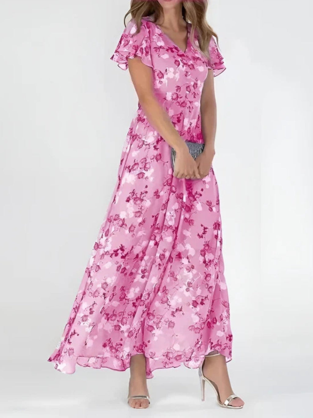 Elegantes Kleid, das den Bauch bedeckt
