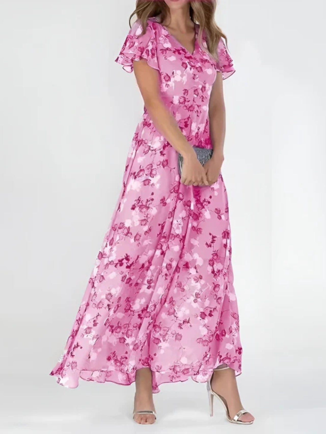 Elegantes Kleid, das den Bauch bedeckt