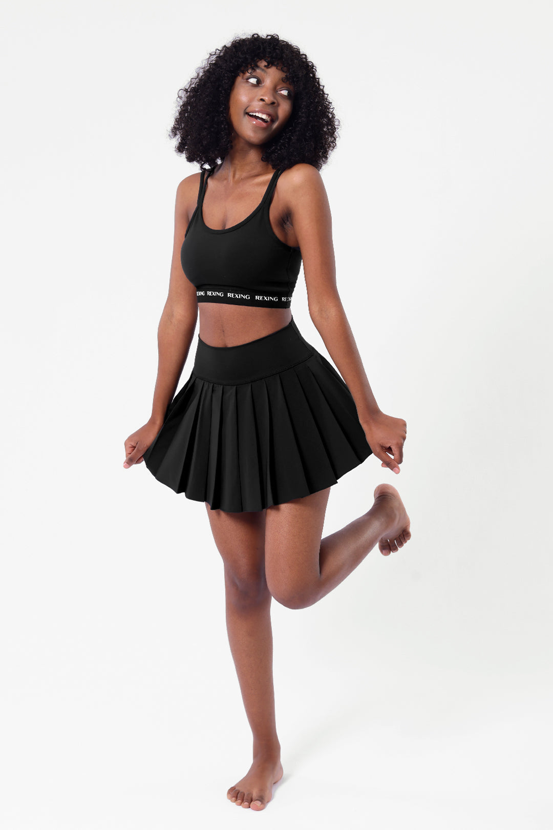 Damen-Tennisrock mit Shorts und Taschen – Ansicht 2