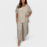 Maria – Damen-Set mit Bluse und lockerer Hose