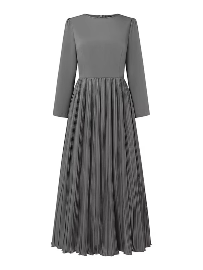 Marvee – Langärmliges Maxikleid mit Falten