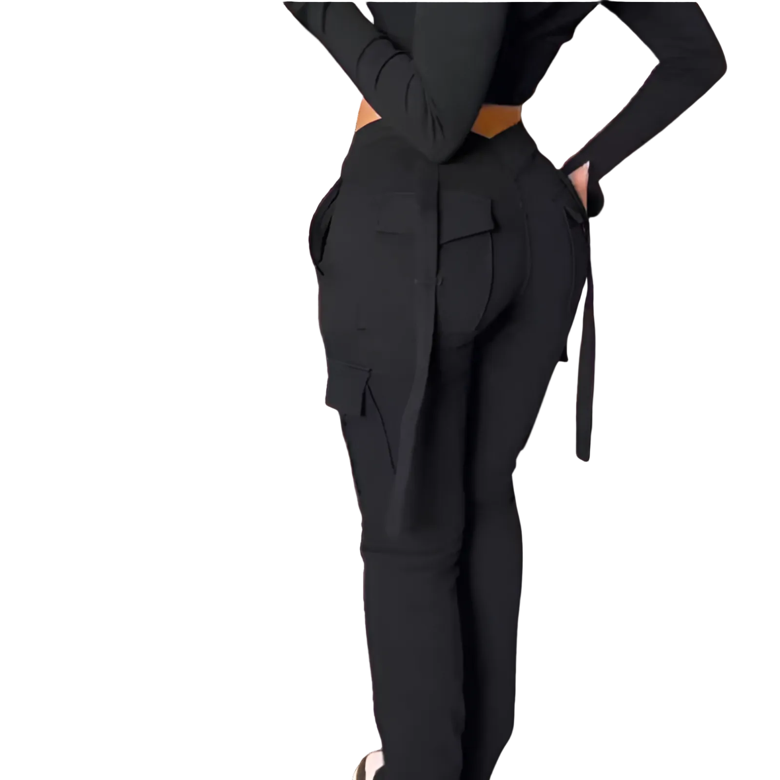 Ella – Damen-Cargo-Jogginghose mit Seitentaschen – Ansicht 3