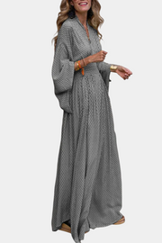 Geometrisches Maxikleid Anelia für Damen mit V-Ausschnitt – Ansicht 8
