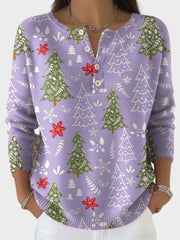 Maria – Weihnachtspullover für Damen mit Winterkiefern-Motiv – Ansicht 6