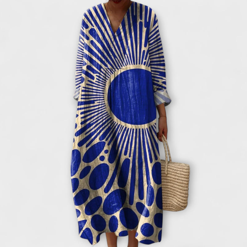 Barbal – Knielanges Damenkleid aus Baumwollmischgewebe