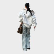 Vera – Wendbare Damen-Fleecejacke mit Kapuze – Ansicht 2