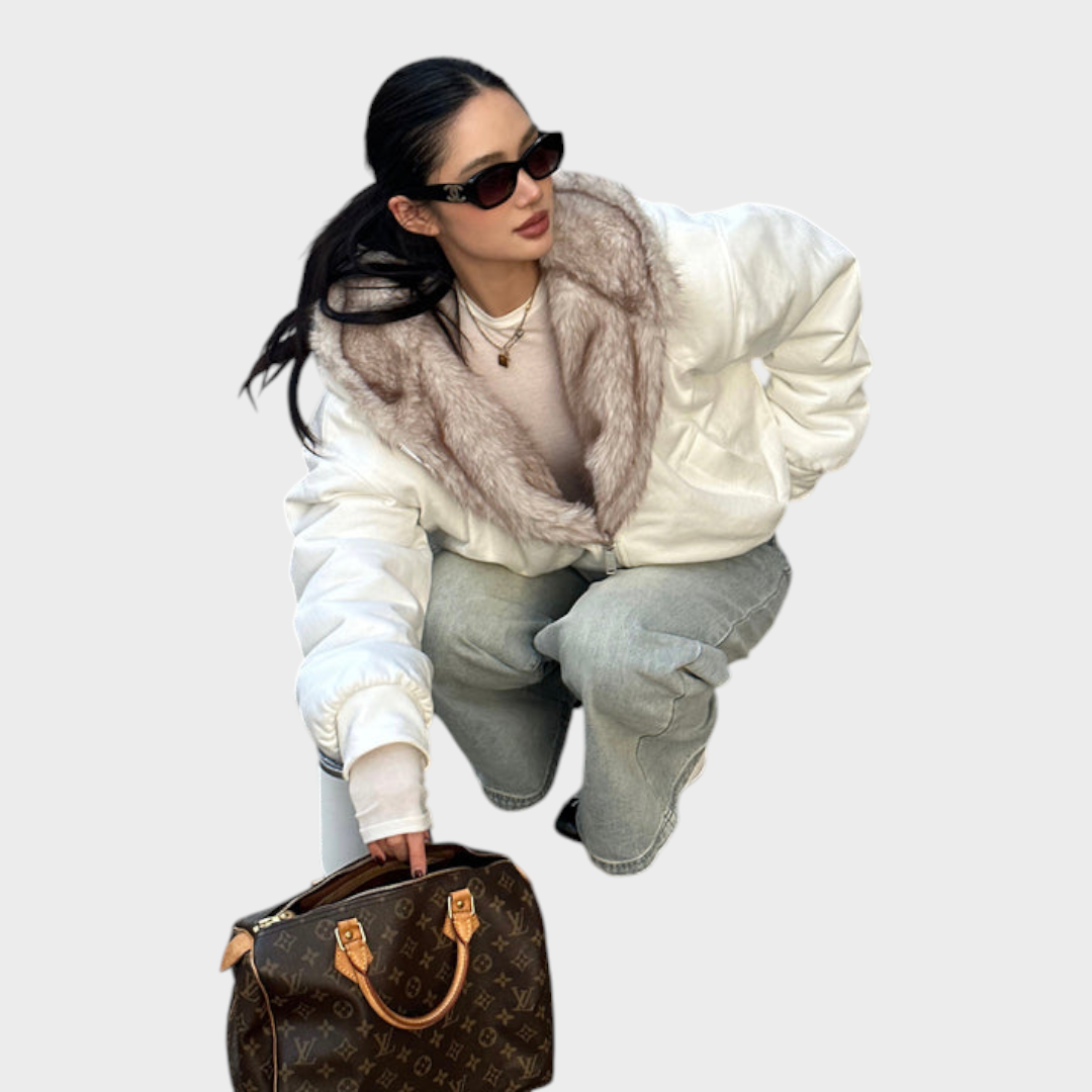 Vera – Wendbare Damen-Fleecejacke mit Kapuze – Ansicht 3
