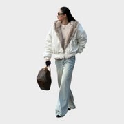 Vera – Wendbare Damen-Fleecejacke mit Kapuze – Ansicht 4
