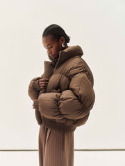 Anya – Kurze Damen-Daunenjacke Aero – Ansicht 5