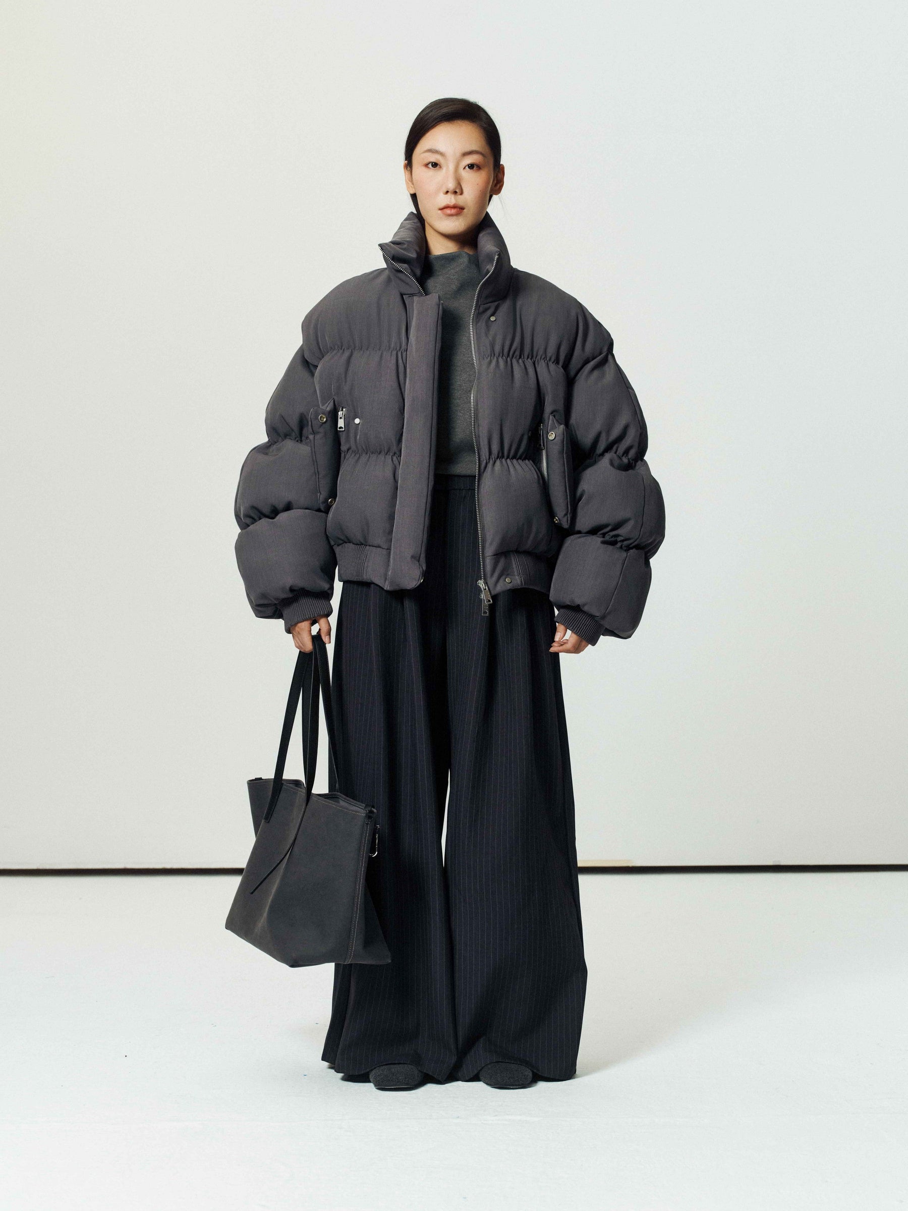 Anya – Kurze Damen-Daunenjacke Aero – Ansicht 7