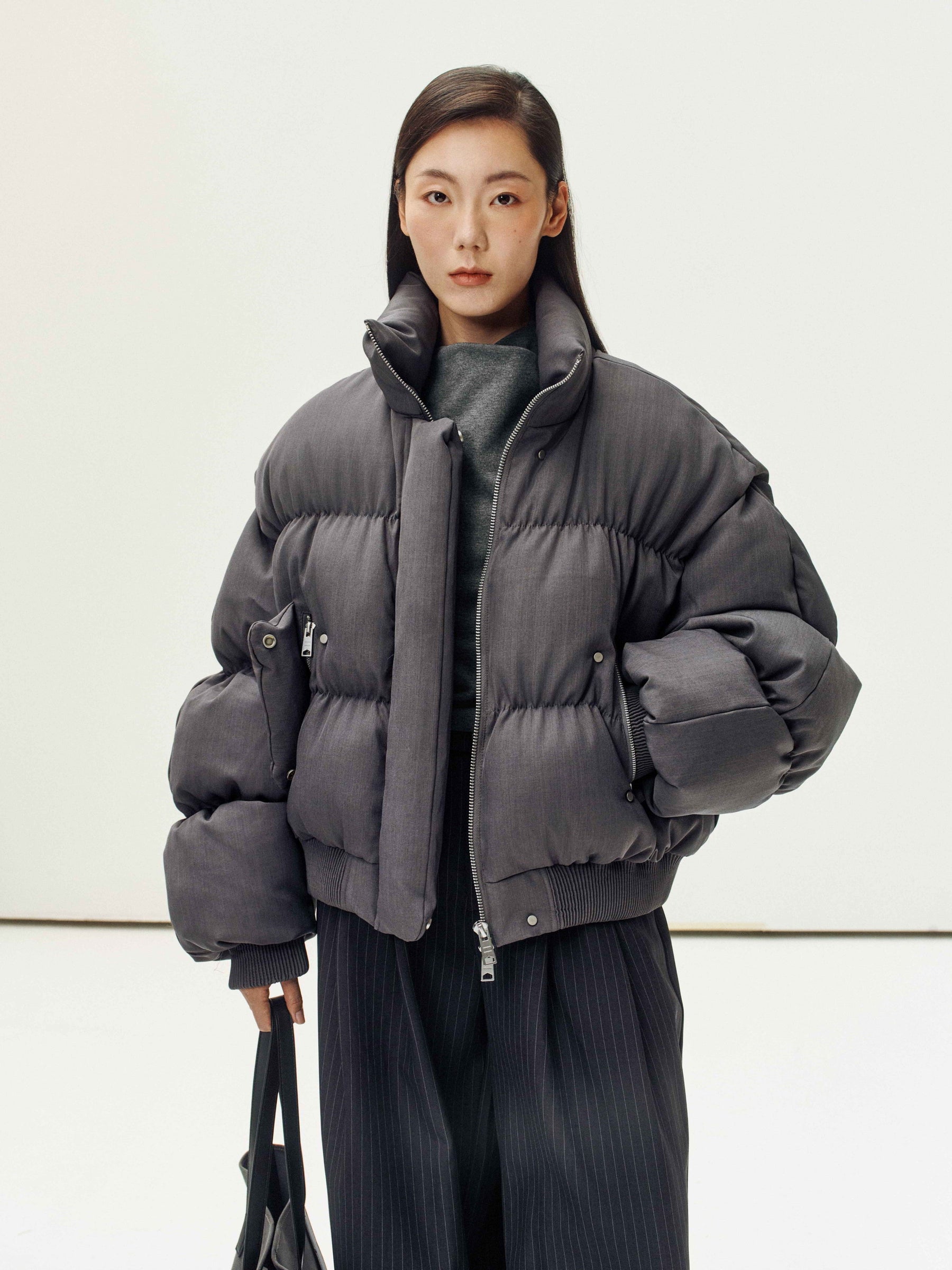 Anya – Kurze Damen-Daunenjacke Aero – Ansicht 6