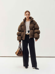 Anya – Kurze Damen-Daunenjacke Aero – Ansicht 3