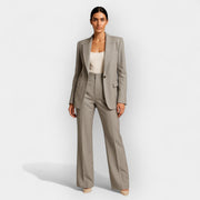 Damen-Set aus Mantel und Hose – Ansicht 3