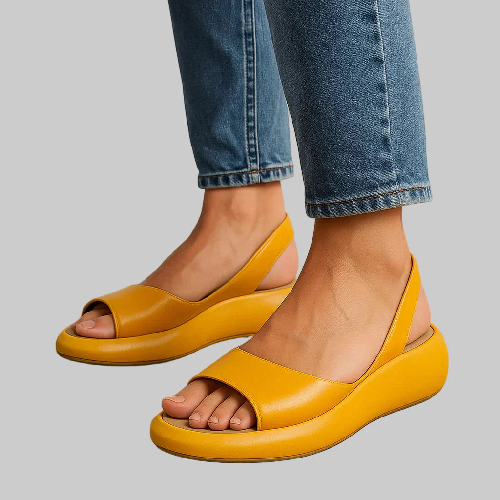 Γυναικεία σανδάλια Solana slingback με ανοιχτό μυτάκι