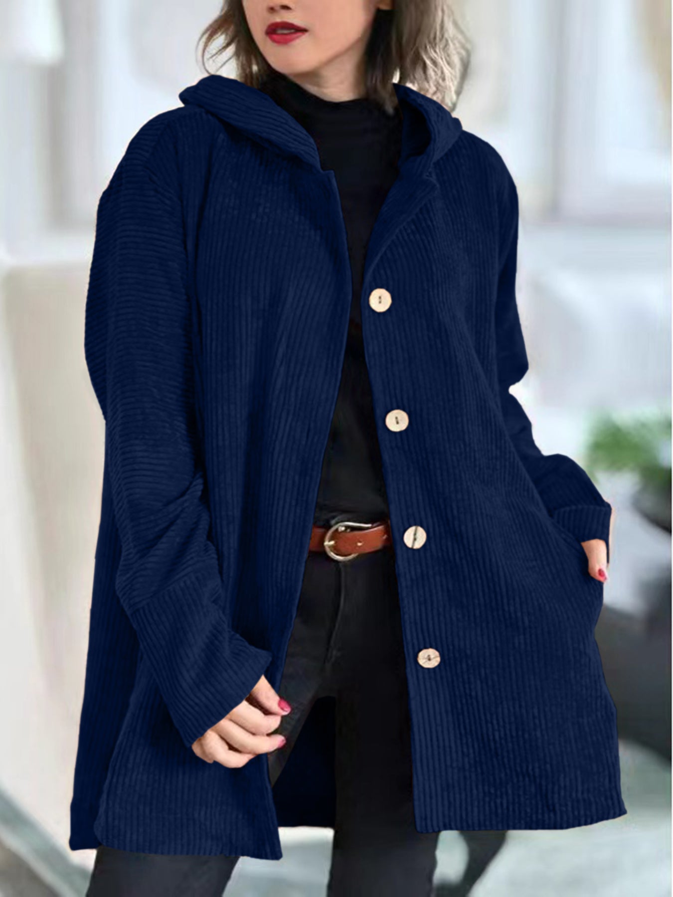 Cordia – Cordjacke für Damen mit Kapuze – Ansicht 10