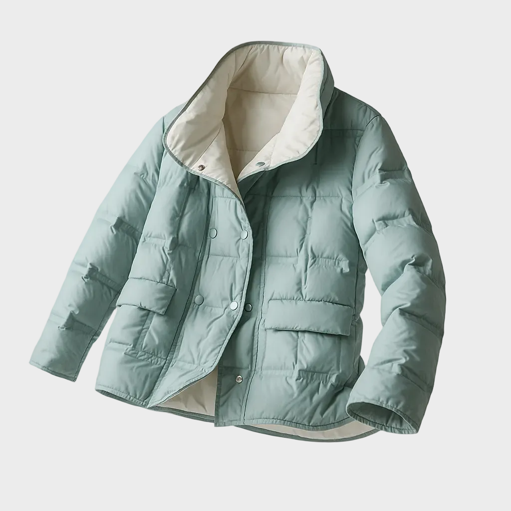 Hässleholm – Wendbare gesteppte Daunenjacke für Damen – Ansicht 7