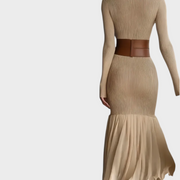 Florentina – Elegantes Strickkleid mit Rollkragen