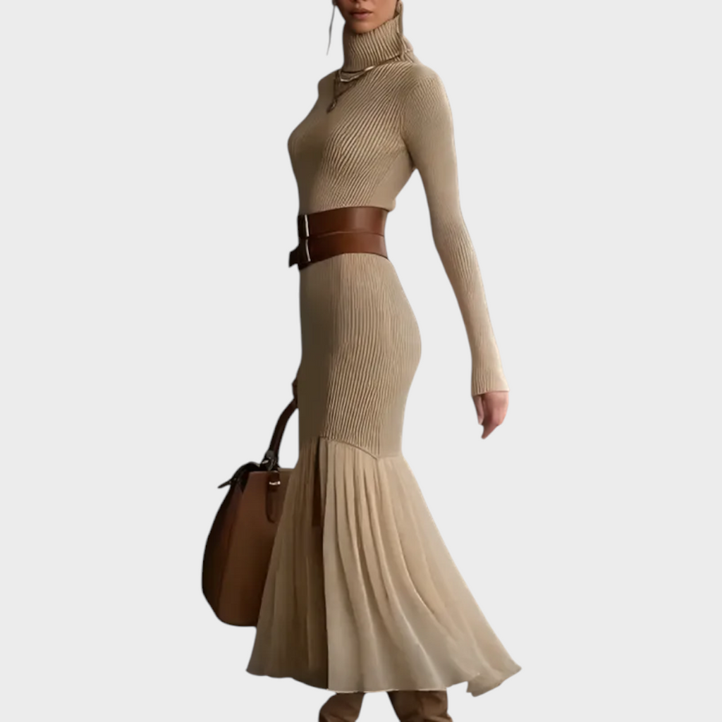 Florentina | Elegantes Strickkleid mit Flip-Flops