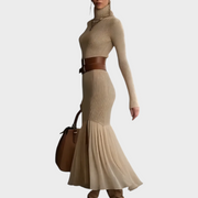 Florentina – Elegantes Strickkleid mit Rollkragen