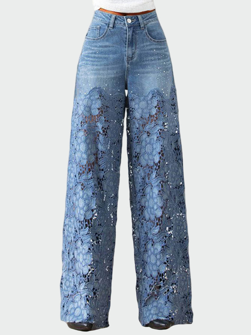 Damenjeans mit Spitze