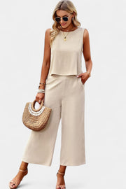 Lavinia – Boho-Set für Damen mit luftigem Top und Shorts aus Leinen und Baumwolle – Ansicht 6