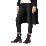 Florale flache Damen-Schnürstiefeletten Lucy – Ansicht 3