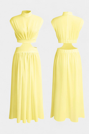 Jocelyn – Kleid-Set für Damen mit hohem Ausschnitt und Seitenschlitz – Ansicht 7