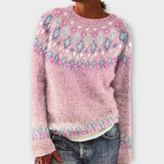 Bequemer warmer Damenpullover Devyn im Retro-Stil – Ansicht 7