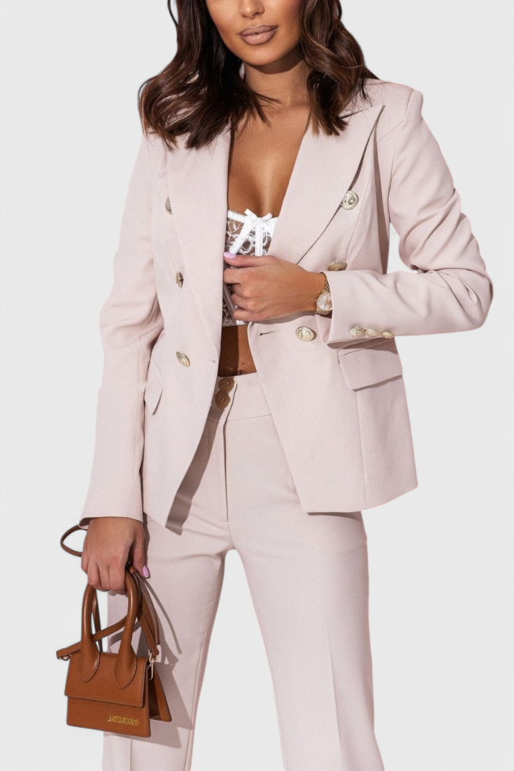 Elegantes Blazer- und Hosen-Set von Rosalin