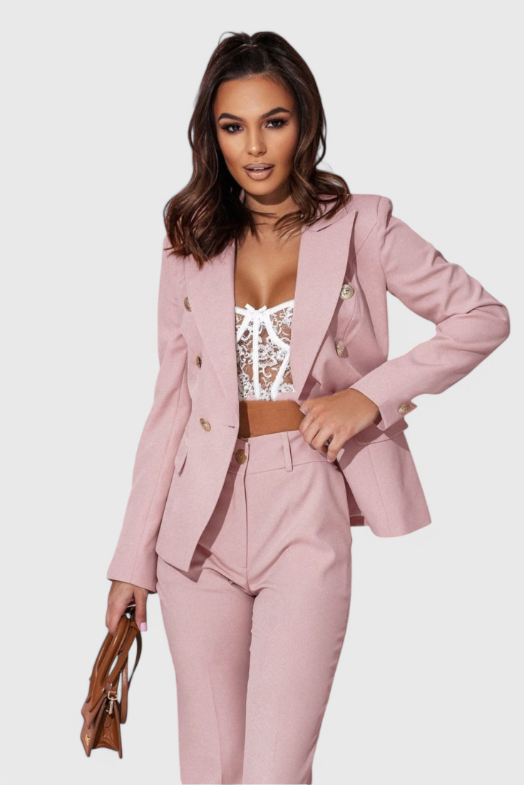 Elegantes Blazer- und Hosen-Set von Rosalin