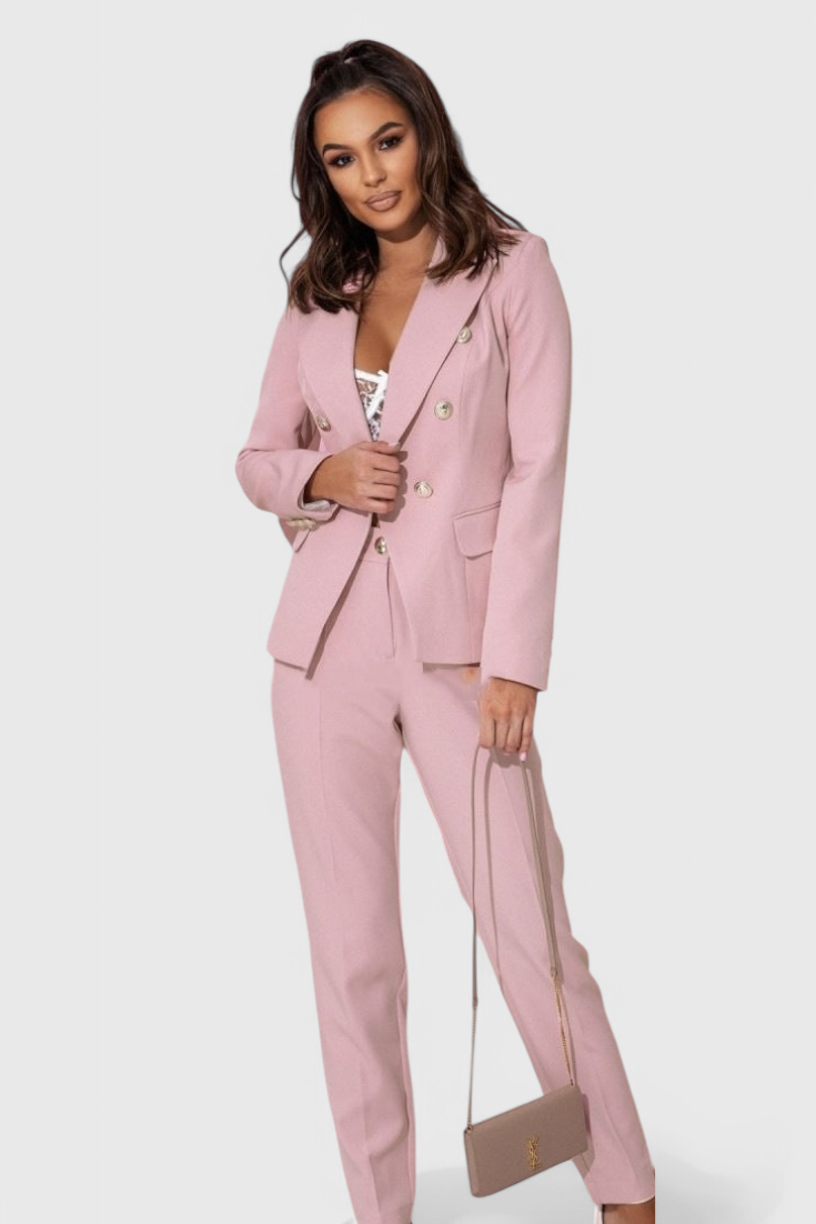 Elegantes Blazer- und Hosen-Set von Rosalin