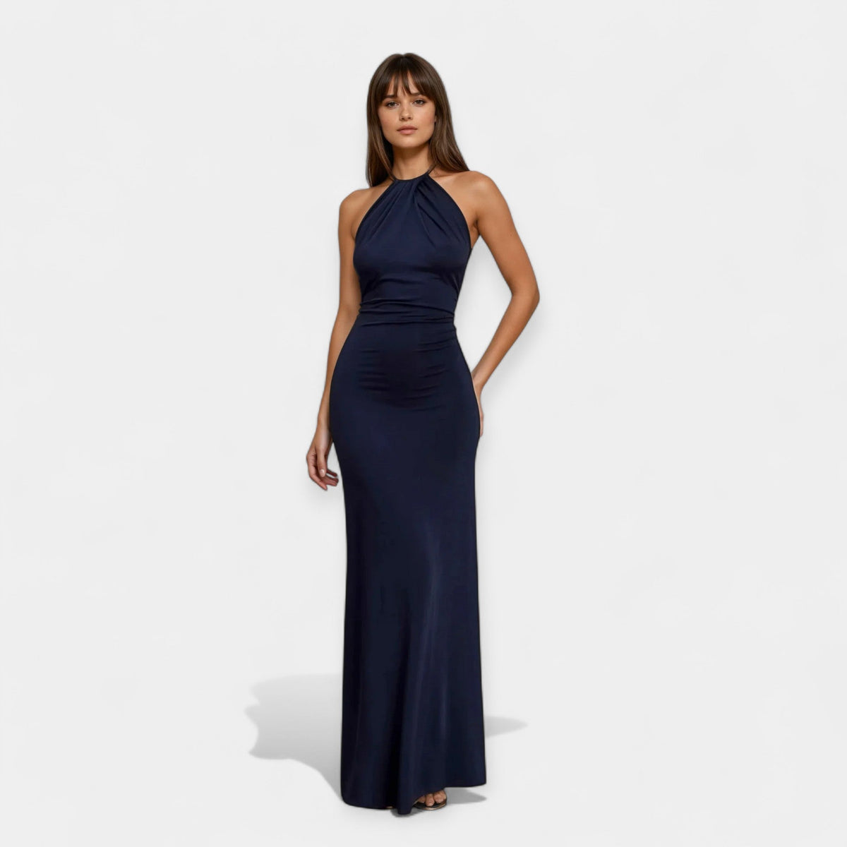 Eliza – Maxikleid für Damen mit Neckholder und offenem Rücken – Ansicht 4