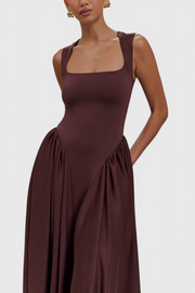 Verona – Midikleid für Damen mit eckigem Ausschnitt – Ansicht 3