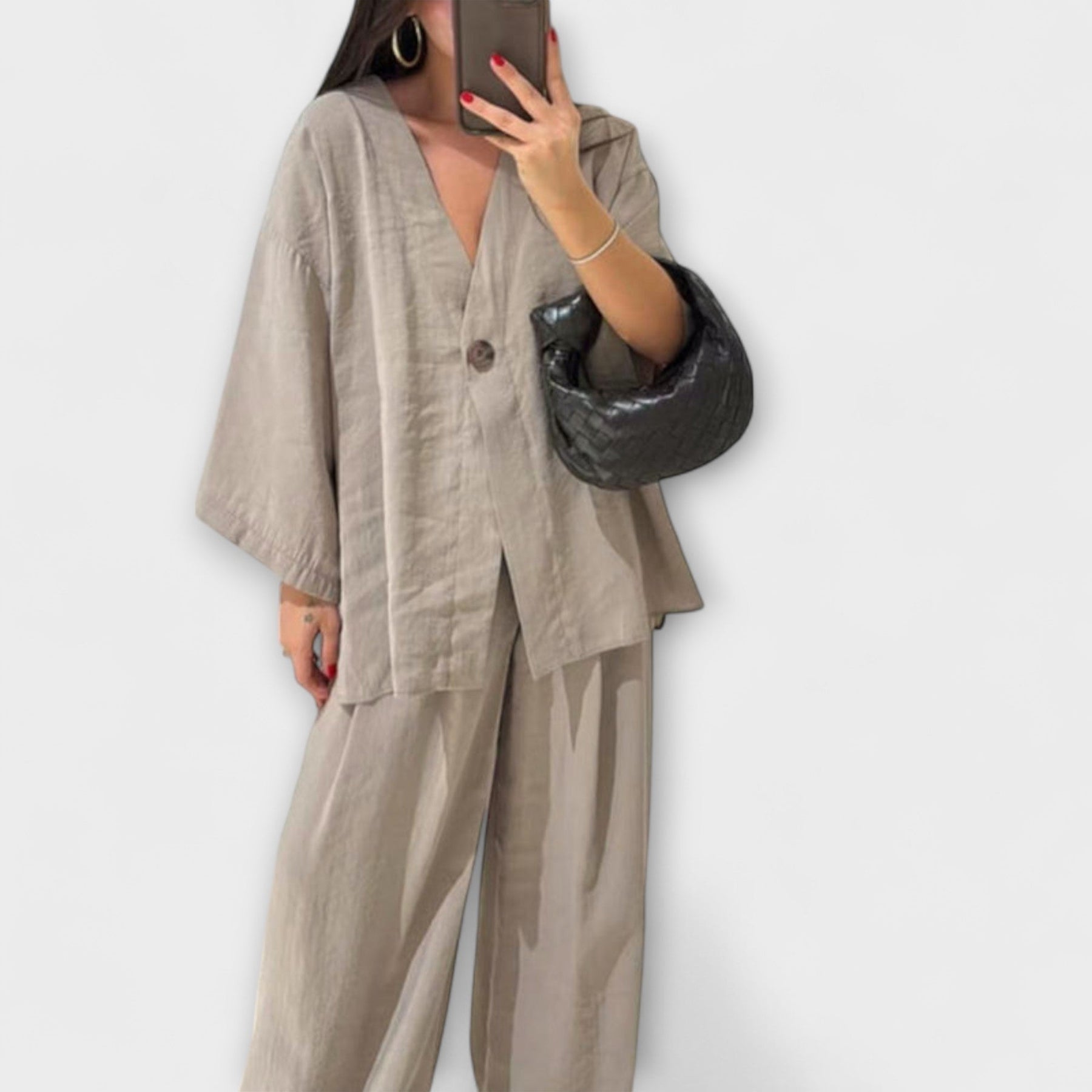 Damen-Freizeitset Jacqueline mit Top und Hose – Ansicht 4