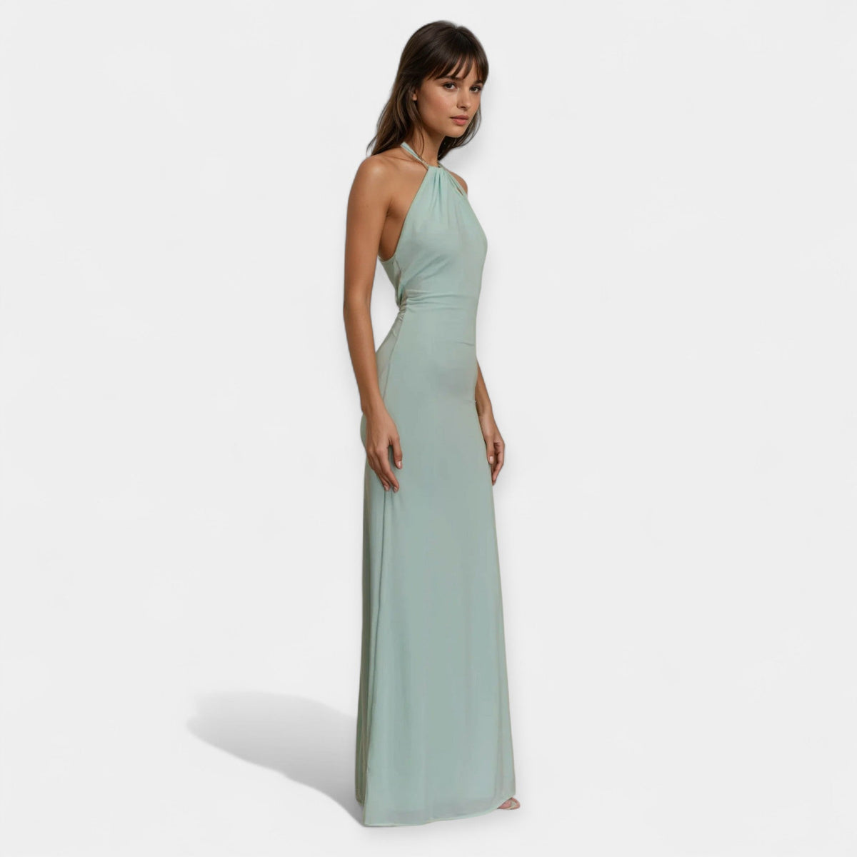 Eliza – Maxikleid für Damen mit Neckholder und offenem Rücken – Ansicht 6