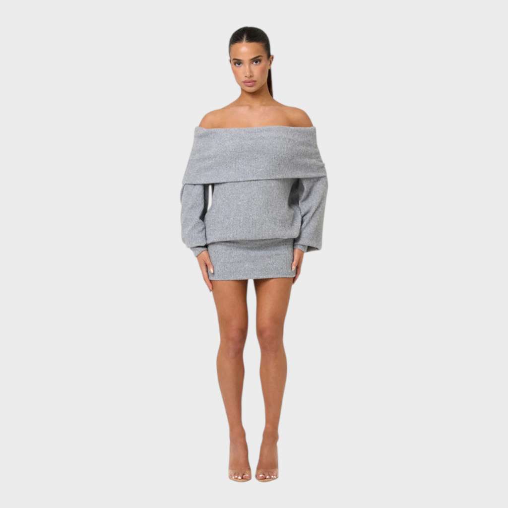 Hennessy | Das bestickte Minikleid - Wolke