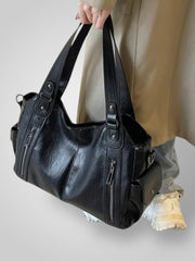Savannah – Lederschultertasche für Damen – Ansicht 8