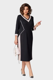 Alexa – Elegantes Midikleid mit V-Ausschnitt