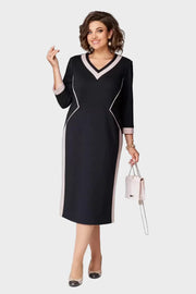 Alexa – Elegantes Midikleid mit V-Ausschnitt – Ansicht 5