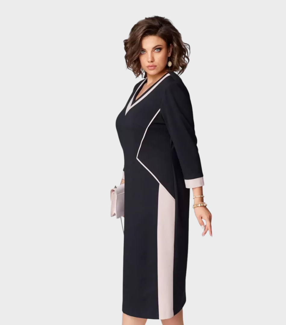 Allana | Elegantes Kleid mit V-Ausschnitt