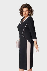 Alexa – Elegantes Midikleid mit V-Ausschnitt – Ansicht 2
