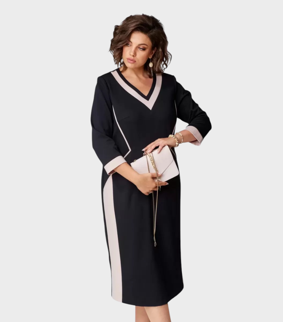Allana | Elegantes Kleid mit V-Ausschnitt