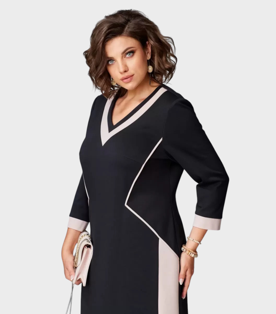 Allana | Elegantes Kleid mit V-Ausschnitt