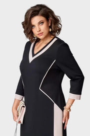 Alexa – Elegantes Midikleid mit V-Ausschnitt – Ansicht 3