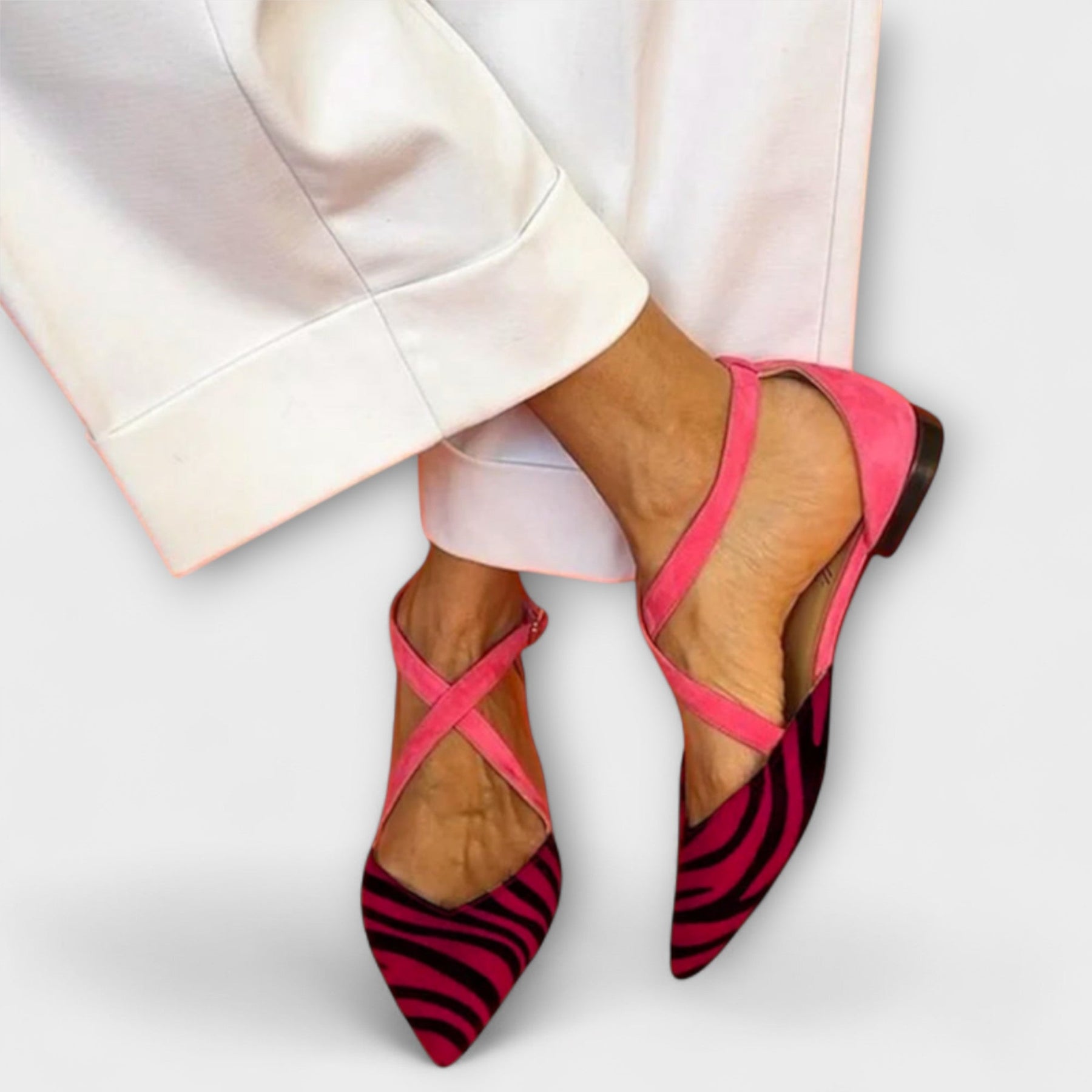 Damen-Ballerinas Fenna mit Schleifen – Ansicht 3